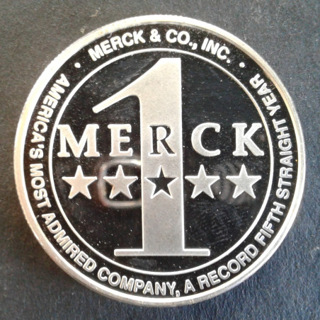 1991 1 Oz Merck 100th Anniversary Obverse
