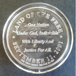 2001 1 Oz Highland Mint 9/11 Pentagon Reverse