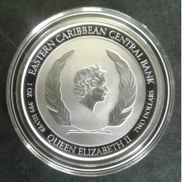 2019 1 Oz St. Lucia Flamingo Reverse