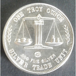 1 Oz American Pacific Mint ASE/Trade Reverse