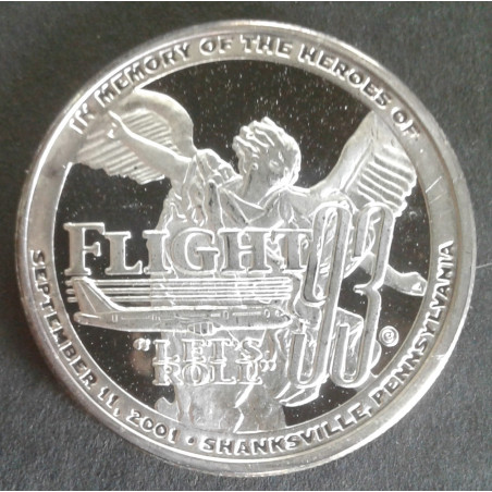 2001 1 Oz 9/11 Flight 93 Obverse
