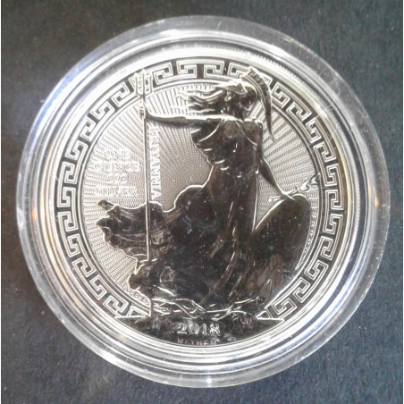 2018 1 Oz Great Britain Britannia Oriental Border Reverse