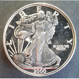 2000 SilverTowne 1 Oz Dawn of the New Millennium Reverse