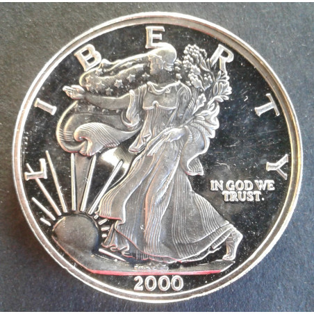 2000 SilverTowne 1 Oz Dawn of the New Millennium Reverse