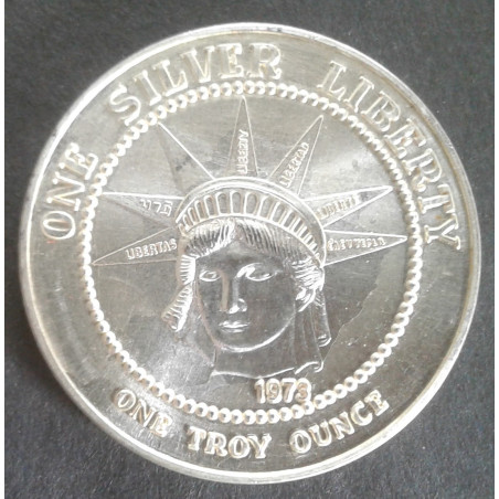 1973 1 Oz One Silver Liberty Obverse