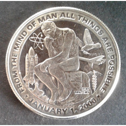 2000 1 Oz Rufo Mind of Man Obverse