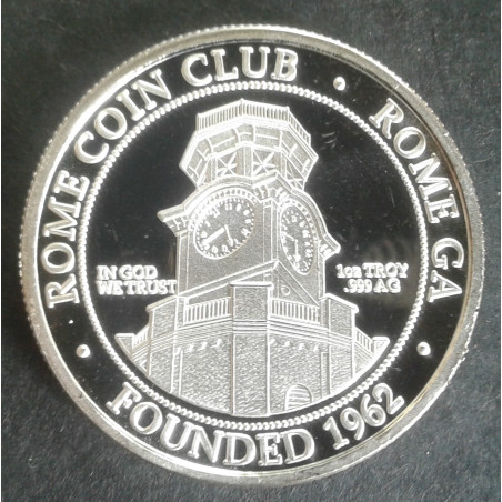 2017 1 Oz SilverTowne Rome Coin Club Obverse
