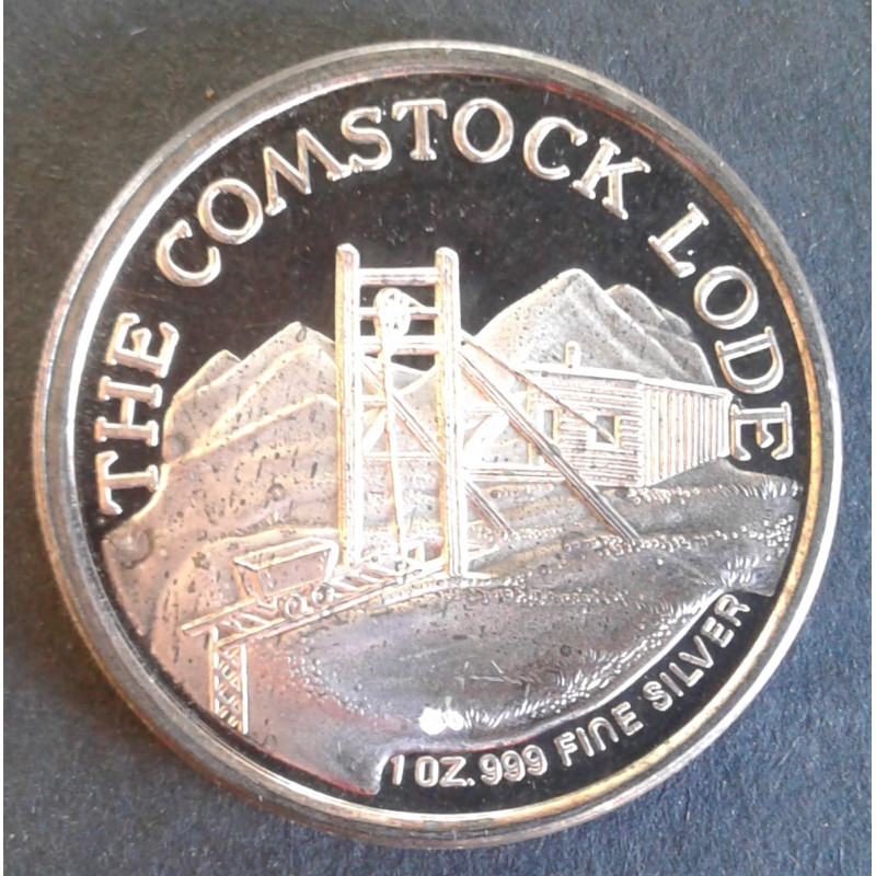 1 Oz  Comstock Lode Virginia City Nevada Reverse