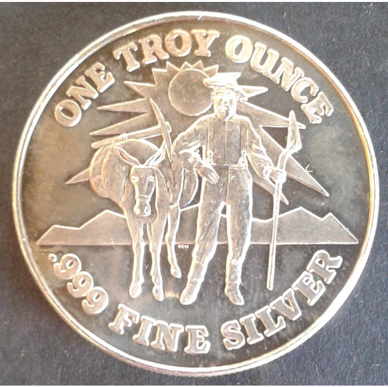 1 Oz Nevada Coin Mart Prospector Assay 139 Obverse