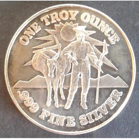1 Oz Nevada Coin Mart Prospector Assay 139 Obverse