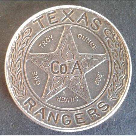 1 Oz Intaglio Mint Texas Rangers Obverse