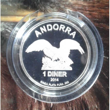 2014 1 Oz Andorra Eagle High Relief 4