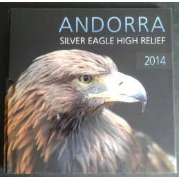2014 1 Oz Andorra Eagle High Relief 1