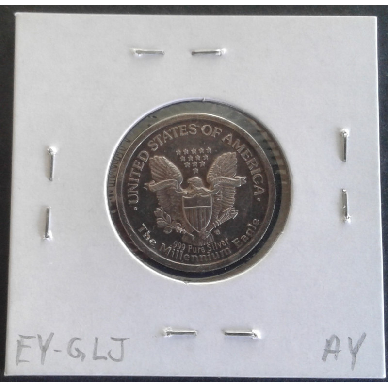 2000 1/20 Oz ASE Replica Reverse