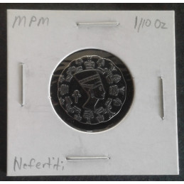 1/10 Oz Monarch Precious Metals Nefertiti Obverse