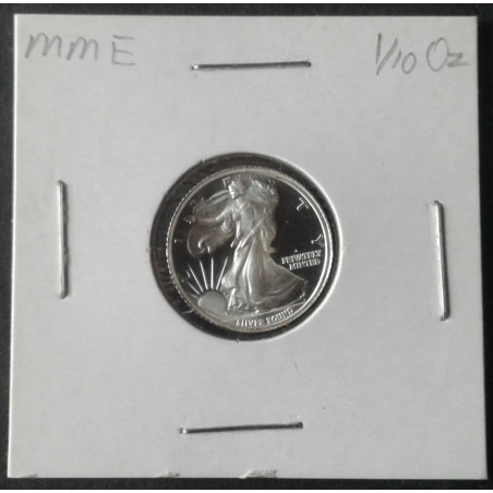 1/10 Oz Money Metals Exchange Walking Liberty Obverse