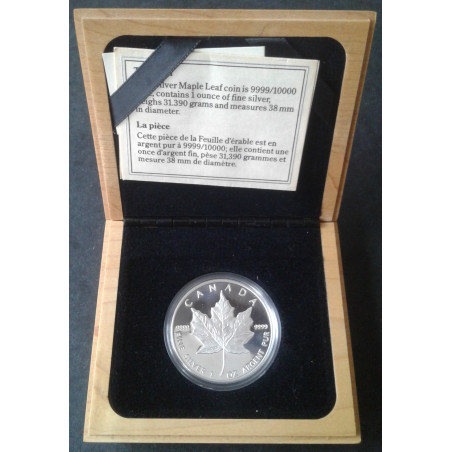 1989 1 Oz Canada Maple Leaf Proof 3