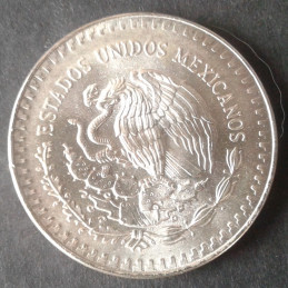 1989 1 Oz Mexican Libertad Type 1 Reverse