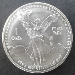1992 1 Oz Mexican Libertad Obverse