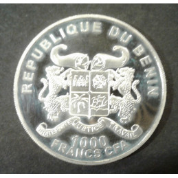 2015 1 Oz Benin Wildlife Elephant Reverse