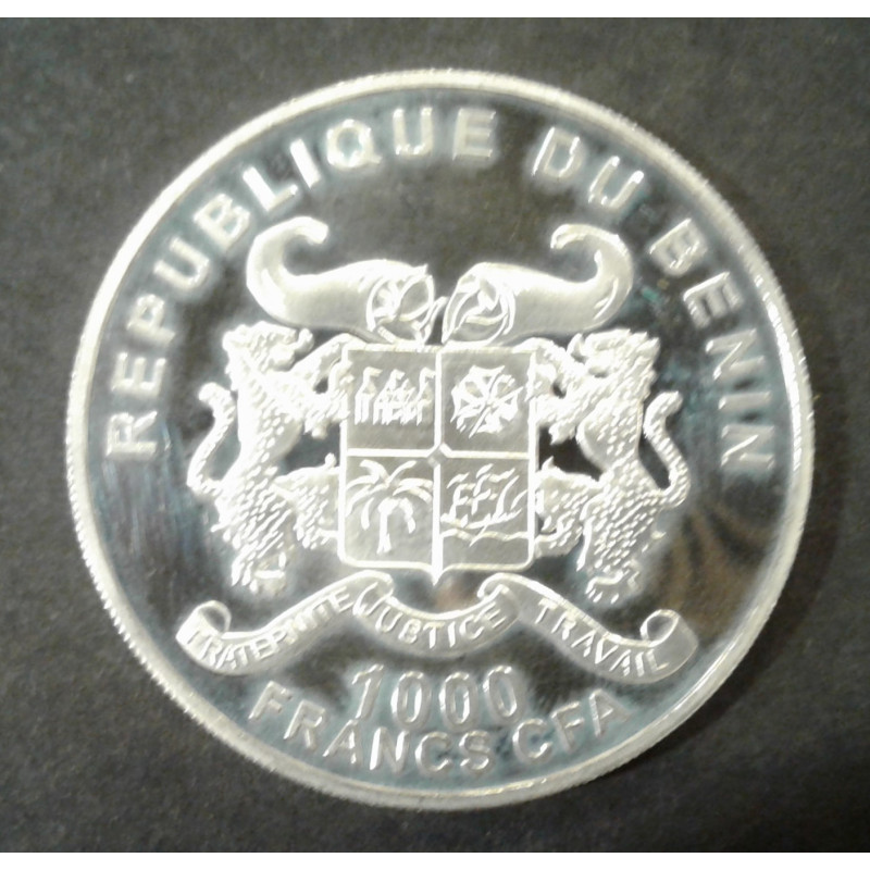 2015 1 Oz Benin Wildlife Elephant Reverse