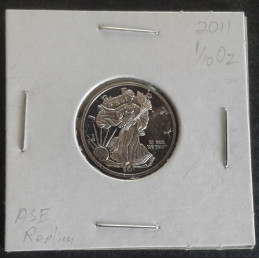 2011 1/10 Oz ASE Replica Obverse