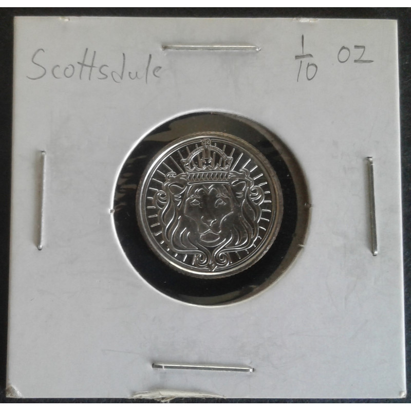 1/10 Oz Scottsdale Mint Lion Obverse