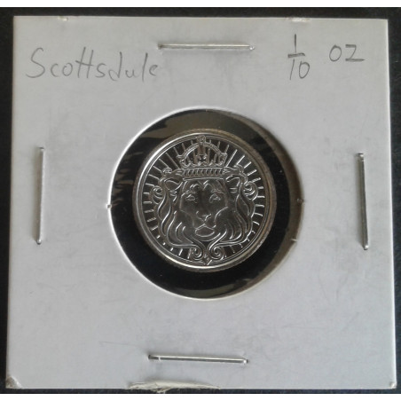 1/10 Oz Scottsdale Mint Lion Obverse
