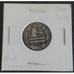 2018 1/10 Oz Brett Kavanaugh Obverse