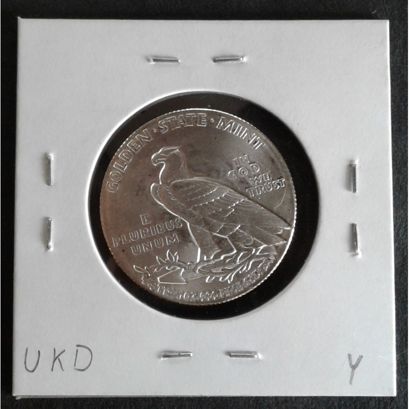 1/4 Oz Golden State Mint Indian Half Eagle Reverse
