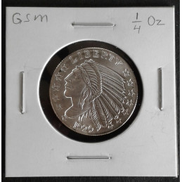 1/4 Oz Golden State Mint Indian Half Eagle Obverse