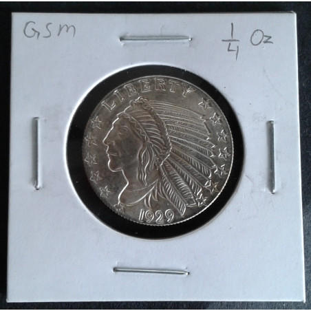 1/4 Oz Golden State Mint Indian Wheat Cent Obverse
