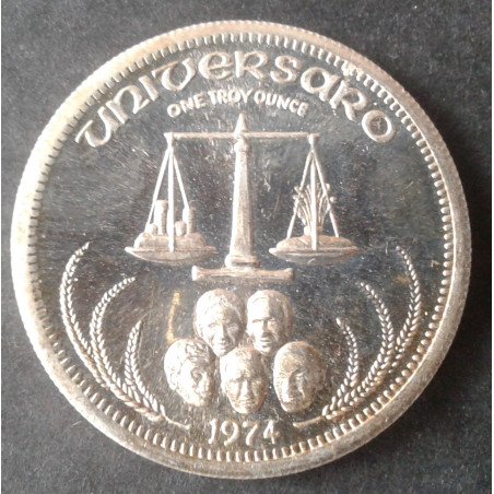 1974 1 Oz IMC Universaro Obverse