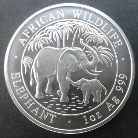 2007 1 Oz Somali Elephant Obverse