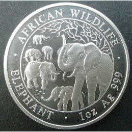 2008 1 Oz Somali Elephant Obverse