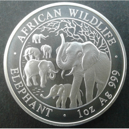 2008 1 Oz Somali Elephant Obverse