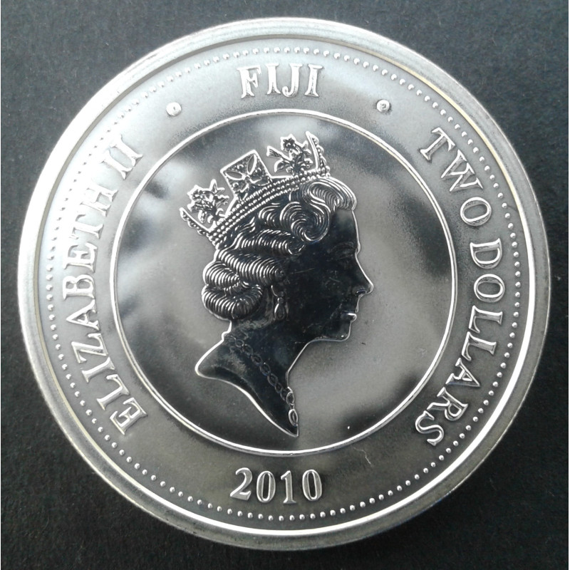 2010 1 Oz Fiji Taku/Turtle Silver Bullion Coin