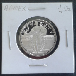 1/4 Oz APMEX Liberty Quarter Replica Obverse