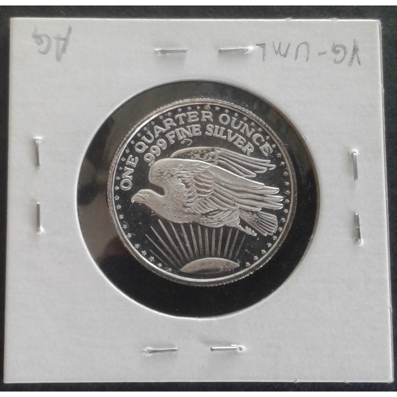 1/4 Oz St. Gaudens Replica Reverse