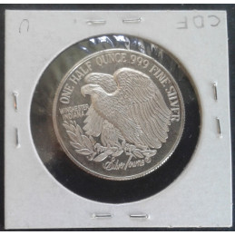 1/2 Oz SilverTowne St. Gaudens Reverse