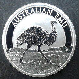 2018 1 Oz Australia Emu Reverse