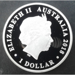 2018 1 Oz Australia Silver Swan Proof Reverse