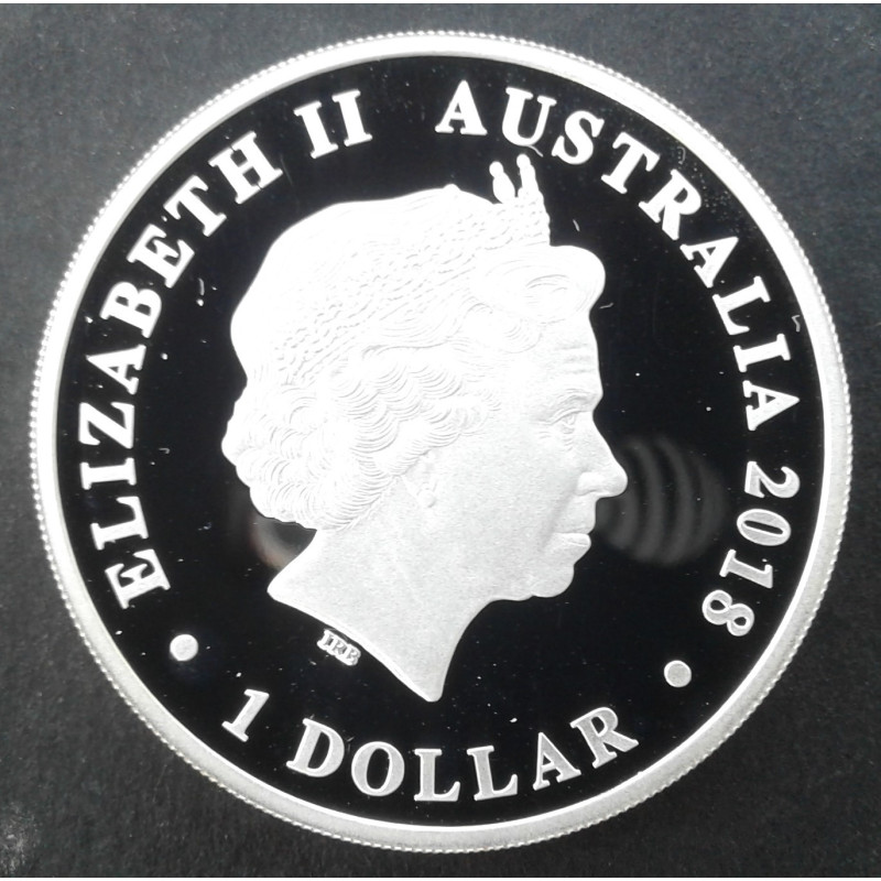 2018 1 Oz Australia Silver Swan Proof Reverse