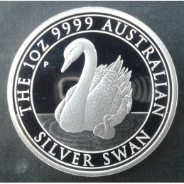 2018 1 Oz Australia Silver Swan Proof Obverse