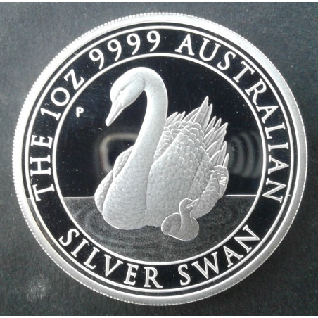 2018 1 Oz Australia Silver Swan Proof Obverse