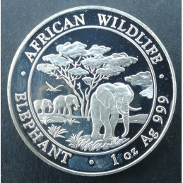 2012 1 Oz Somali Elephant Obverse