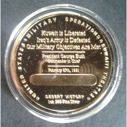 1991 1 Oz Liberty Bell Mint Desert Victory 3