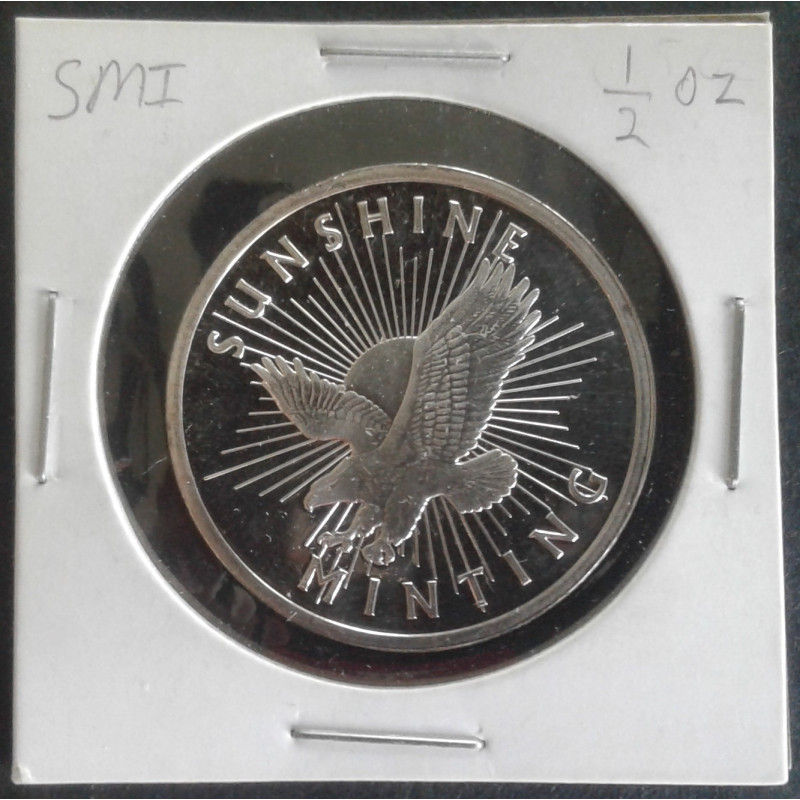1/2 Oz Sunshine Mint Silver Eagle Sunburst Obverse