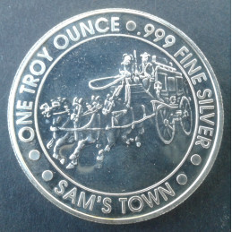 1993 1 Oz Sam Boyd Sam's Town Reverse