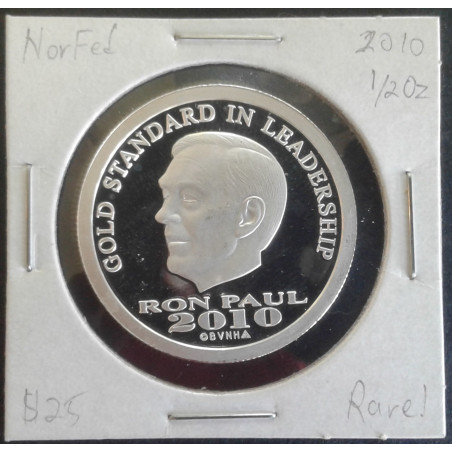 2010 1/2 Oz NorFed Ron Paul Obverse